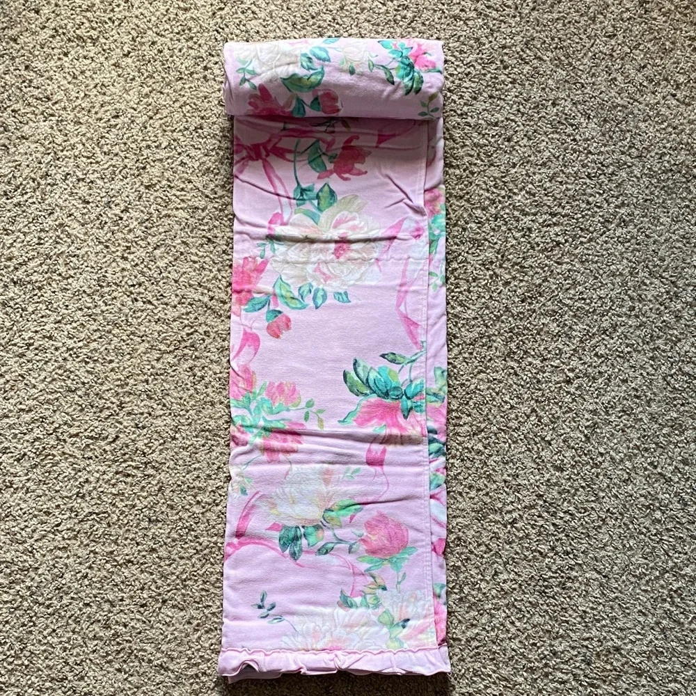LoveShackFancy Pink Floral Beach Towel